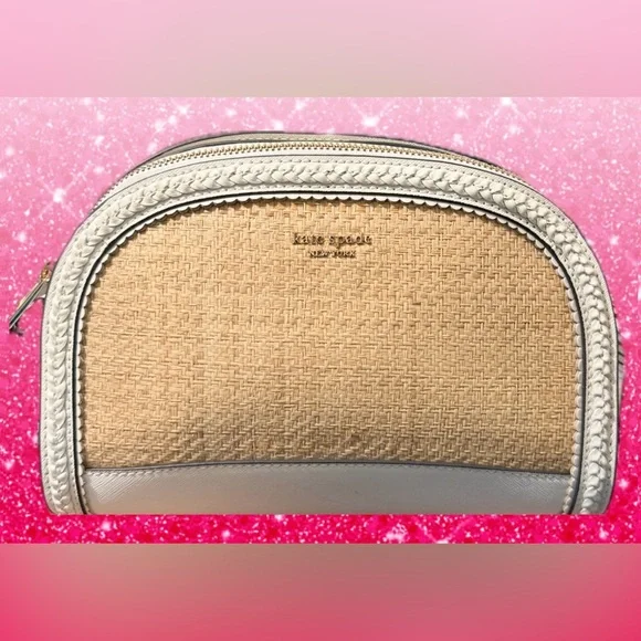 Kate Spade Reiley Straw Dome Crossbody Bag
NWOT Combo Raffia & Saffiano Leather - Picture 7 of 17